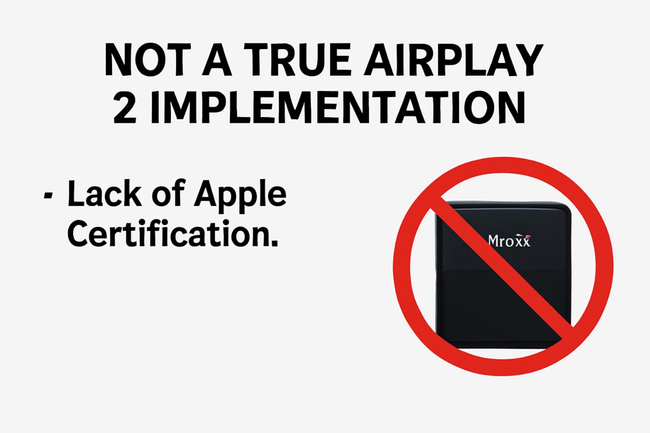 Not a True AirPlay 2 Implementation